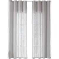 Gardinenbox VORHANG 2ER SET SEOUL HxB 245x140 cm Grau