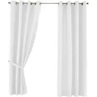 Gardinenbox VORHANG 2ER SET PALERMO HxB 225x140 cm Weiß