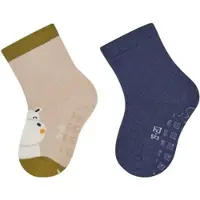 Sterntaler ABS Socken 2er-Pack Hippo in beige | Gr.: 20