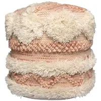 Kayoom Sitzkissen Pouf Bohist in rosa - creme | Gr.: onesize