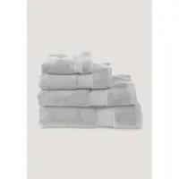 Hessnatur Frottier Handtuch in kieselgrau | Gr.: 100 x 180 cm
