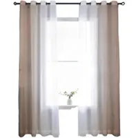 Gardinenbox VORHANG 2ER SET »Modena« HxB 245x140 cm Braun