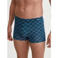 Calida Boxershorts "Cotton Code Design" breiter Bund, gemustert, eng, bequem, mit Logodruck, Baumwollmix