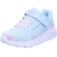 SKECHERS Sneaker UNO LITE - HEART CRAZE in light blue/mint | Gr.: 32
