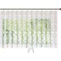 Gardinenbox VORHANG BLUMENMUSTER HxB 145x450 cm Weiß