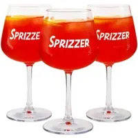 Sprizzer Set aus 9 originalen, transparenten -Gläsern aus bruchsicherem Tritan, maßgeschneidert für -Getränke –