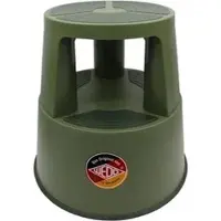 Wedo x FRNK Rollhocker SuperStep 212515, aus Kunststoff, Höhe 42,8cm, Tragkraft 150kg, olive-grün