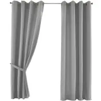 Gardinenbox VORHANG 2ER SET PALERMO HxB 175x140 cm Grau