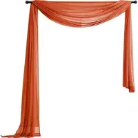 Gardinenbox QUERBEHANG 1ER SET HxB 140x600 Terrakotta