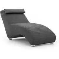 Fun-Möbel Relaxliege Liege Sessel ABRAMO in Stoff Lisbon Schwarz