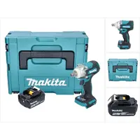 Makita DTW 301 M1J Akku Schlagschrauber 18 V 330 Nm 1/2" Brushless + 1x Akku 4,0 Ah + Makpac - ohne Ladegerät