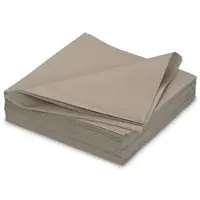 Ava 25 Servietten stoffähnlich 40x40cm Airlaid saugstark Einweg Tischservietten zum Falten Einfarbige Papierservietten für Hochzeit Geburtstag Party Taupe