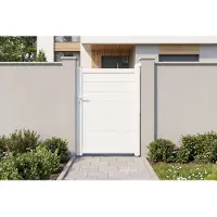 Casanoov Gartentür Aus Aluminium Eiger 100x140cm Weiß