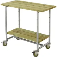 Plus Pflanztisch Urban 77x49x72cm Kiefer Fichte rechteckig