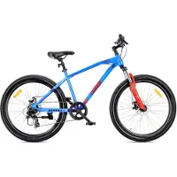 Sun baby Mountainbike 26 Zoll MTB Tiger Bike 7 Gang Shimano Scheibenbremsen Federgabel blau orange