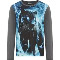 Kidsworld Langarmshirt "PANTHER, Fotoprint" Shirt mit Fotodruck, Gecko