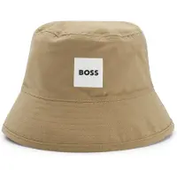 BOSS Wendbarer Fischerhut für Kinder mit Logo-Details Grösse 46