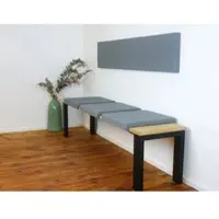 Lycce Klemmkissen Sitzkissen mit 2 Leisten 37cm Klemmtiefe, Kunstleder