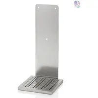 Blanc HYGIENIC Wandhalterung Cosmos aus Edelstahl mit Auffangschale in versch. Farben für Desinfektions-/Seifenspender SENSOR Cosmos