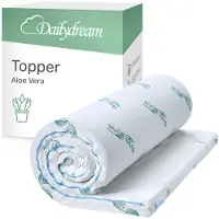 Nivion Dailydream - Memory Foam - Aloe Vera Topper - M - 50 bis 90kg - 5cm Höhe / 100x200cm - Druckentlastung