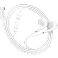Avizar Mayaxess, USB-C In-Ear Kopfhörer mit Mikro für Galaxy S21 Plus, Weiß