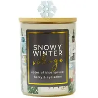 Cheerful Candle Snowy Winter Village 283g
