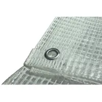 Tecplast Gewebe für Pergola und Laube 4 x 6 m Transparent Polyethylen 170g/m2