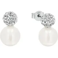 Amor Ohrstecker für Damen, Sterling Silber 925, Zirkonia (synth.) amor Silber