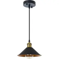 ARTE LAMP Pendelleuchte mit Kabel - Küche, Schlafzimmer, Wohnzimmer Kronleuchter - Schwarze Metall Pendelleuchte CAPPELLO A7037SP-1BK