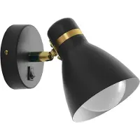 ARTE LAMP LED Lampe mit 2 Spotleuchten - Deckenstrahler mit schwarzer Metallfassung und -schirm – für Flur oder Küche.Color:Schwarz,Size:1