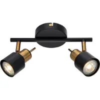 ARTE LAMP Deckenlampe für 4 LED Lampen – Deckenstrahler für Küche – Deckenleuchte mit Kabel - Weiße Metallarmatur.Color:Schwarz,Size:2