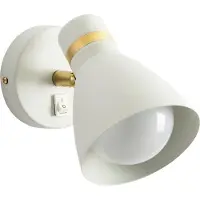 ARTE LAMP LED Lampe mit 2 Spotleuchten - Deckenstrahler mit schwarzer Metallfassung und -schirm – für Flur oder Küche.Color:Weiß,Size:1