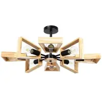 ARTE LAMP Kronleuchter Brussels 8-flammig Schwarz E27