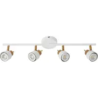 ARTE LAMP Deckenlampe für 4 LED Lampen – Deckenstrahler für Küche – Deckenleuchte mit Kabel - Weiße Metallarmatur.Color:Weiß,Size:4