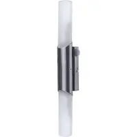 ARTE LAMP Wandleuchte innen für Badezimmer - mit Silberfarbener Metallfassung und weißem Glas Lampenschirm – Wandlampe mit Kabel.Color:Silber, Weiß