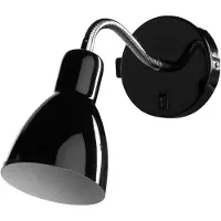 ARTE LAMP Kompakte Wandleuchte innen, moderne Wandlampe mit robustem Metallgehäuse – ideal für Wohnzimmer, Küche oder Schlafzimmer - mit. Kabel und Schalter - 40 Watt