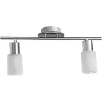 ARTE LAMP Deckenlampe - LED Deckenleuchte - Deckenstrahler mit bronzefarbener Metall-Lampenfassung, Lampenschirm aus weißem Glas - Wohnzimmerlampe Decke.Size:CAVALLETTA 1