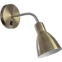 ARTE LAMP Wandleuchte innen – LED Leselampe mit weißem Körper und Kabel – Wandlampe für Zuhause und Büro.Color:Bronze