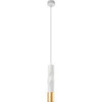 ARTE LAMP Deckenlampe – Deckenleuchte für Flur – Hängeleuchte LED mit Kabel – Hängelampe mit weißen Lampenfassungen und -schirm.Color:Sadr Weiß