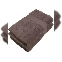 Miamar Handtuch Handtücher Saunatuch Saunatücher 2er Set 80 x 200 Walnuss