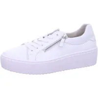 Gabor Damen Sneaker Weiß mit atmungsaktivem Obermaterial und weich gepolsterter Innensohle
