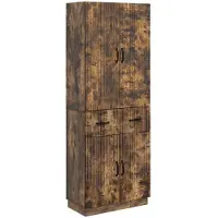 Syfax Schrankset 2 pcs Geräucherte Eiche Holzwerkstoff