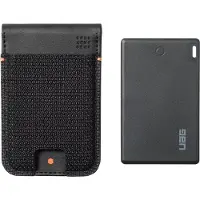 Urban Armor Gear Metropolis Wallet mit Tracker - Geeignet für Apple und Android - Kevlar Black