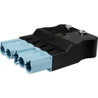 ADELS-CONTACT 23919 Netz-Steckverbinder Stecker, gerade Gesamtpolzahl: 5 + PE 20 A Pastell-Blau 100 St. Piece