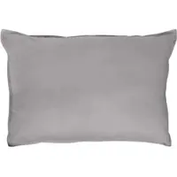 TRAUMSCHLAF Uni Single Jersey Kissenbezug Eschle 2-er Pack 2x 40x80 cm grey