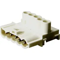 ADELS-CONTACT 22820 Netz-Steckverbinder Stecker, gerade Gesamtpolzahl: 5 + PE 16 A Weiß 100 St.