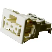 ADELS-CONTACT 148653 Netz-Steckverbinder Buchse, gerade Gesamtpolzahl: 3 + PE 16 A Weiß 200 St. Piece