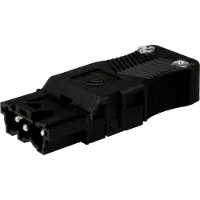 ADELS-CONTACT 12751 Netz-Steckverbinder Stecker, gerade Gesamtpolzahl: 3 + PE 16 A Schwarz 200 St.