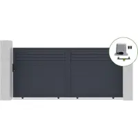Casanoov Schiebetor Elektrisch Eiger 400x180cm & Schiebetorantrieb Ranger C300