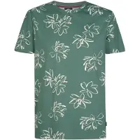 Petrol Industries - Allover-Print T-Shirt Grafito Männer - Grün